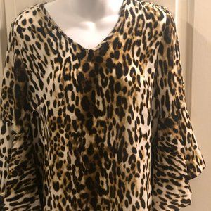 3/$25 Counterparts Leopard Blouse